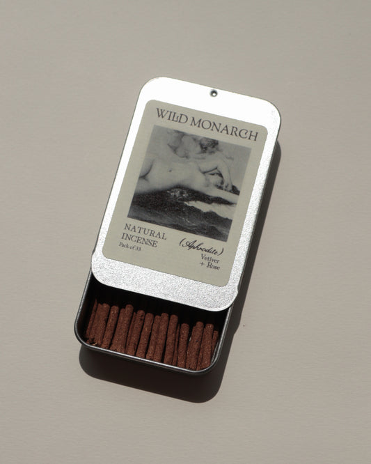 Aphrodite (Vetiver + Rose) Natural Incense