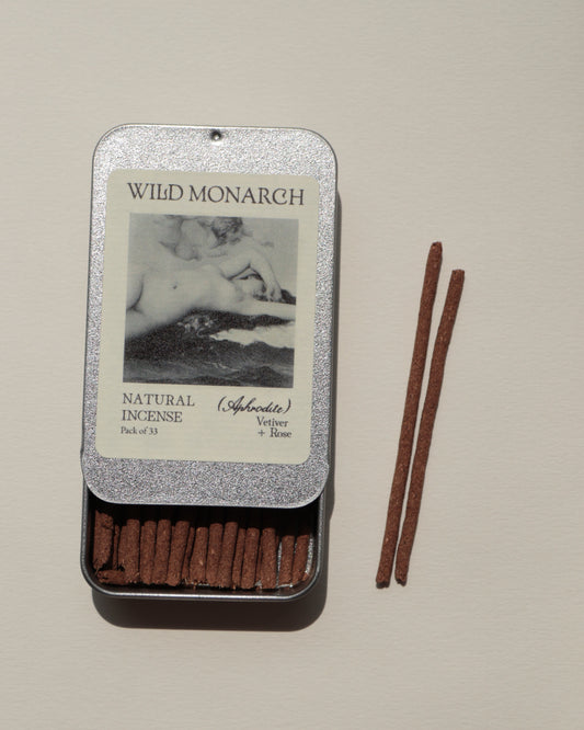 Aphrodite (Vetiver + Rose) Natural Incense